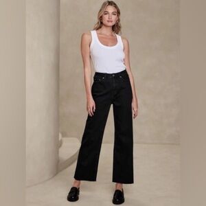NWT! Banana Republic Black Super High-Rise Wide-Leg Jean - Multiple Sizes🔹